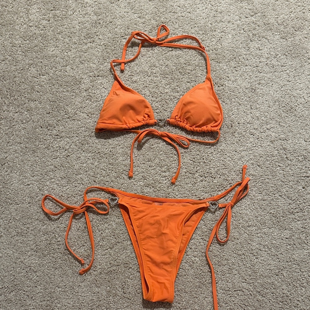 SHEIN Orange Bikini Set